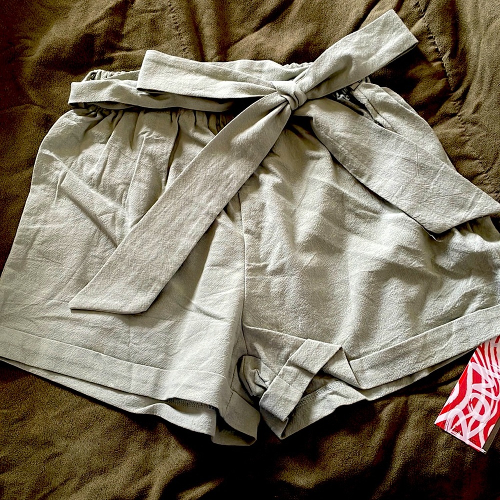 Green pastel stylish shorts. Never worn. Great for the summer.